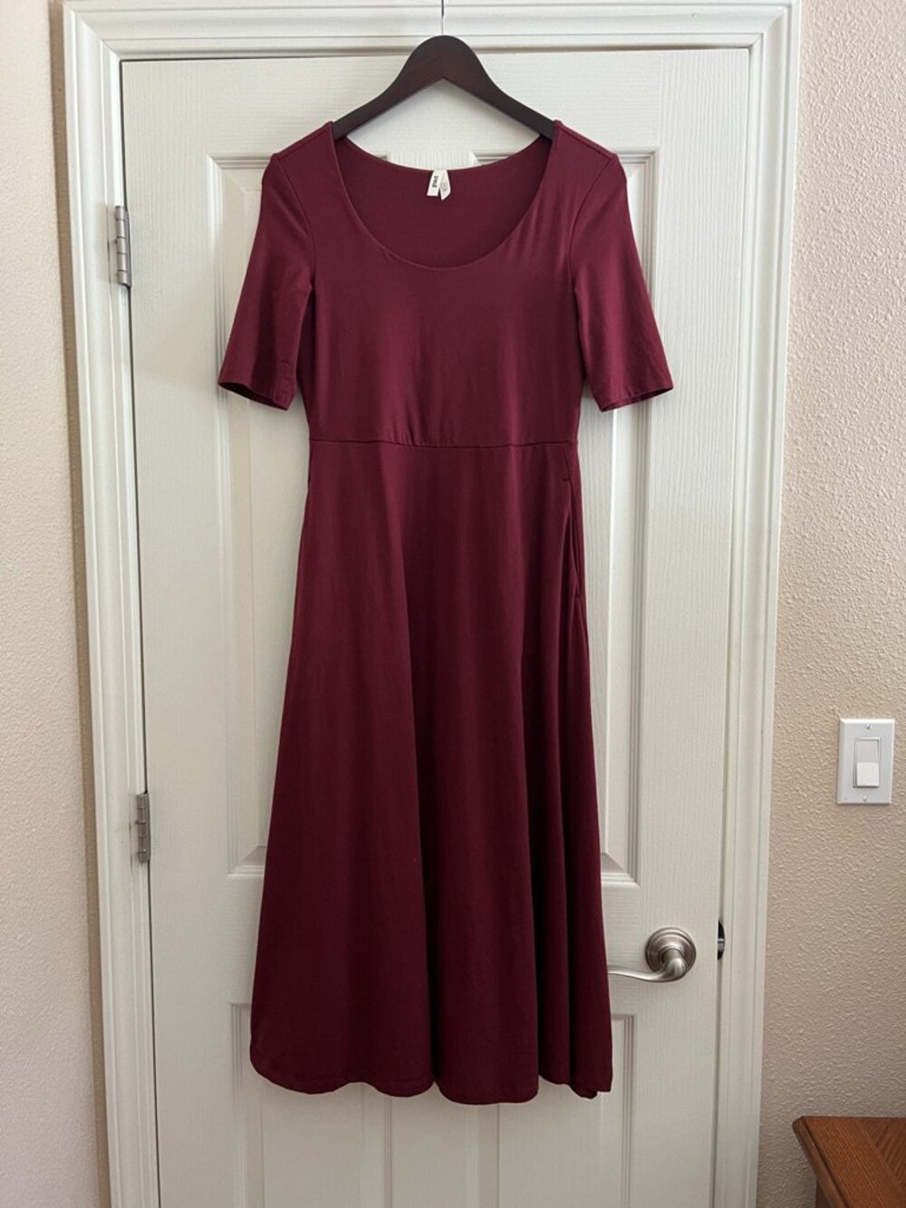 Pact Fit & Flare Signature Scoop Dress, Medium